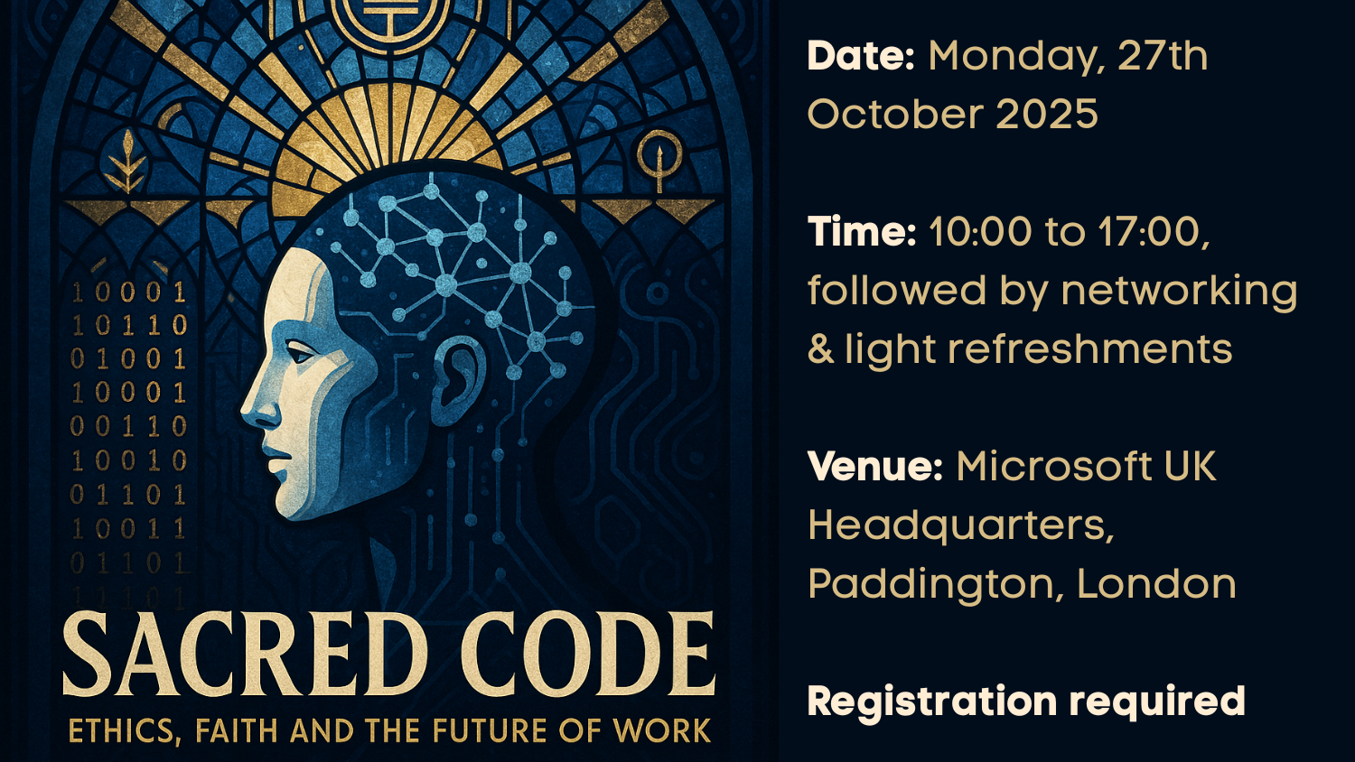 Religious Code Like Postal Code AI & Faith Conference: Sacred Code – Ethics, Faith and the Future of ...